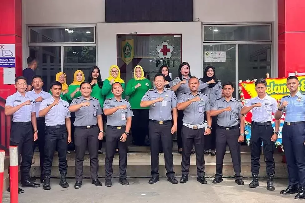 Sambut Hari Bakti Pemasyarakatan ke-61, Lapas Cibinong Gelar Aksi Donor Darah