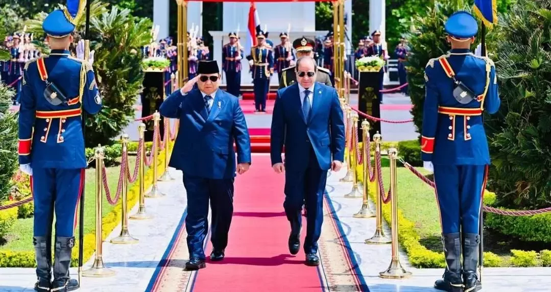 Resmi Disambut Presiden El-Sisi di Kairo, Presiden Prabowo Awali Langkah Strategis Indonesia–Mesir