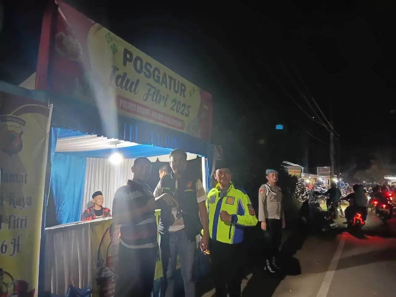 Sinergi Aparat: Apel Gabungan Amankan Malam Takbiran di Tanjungsari
