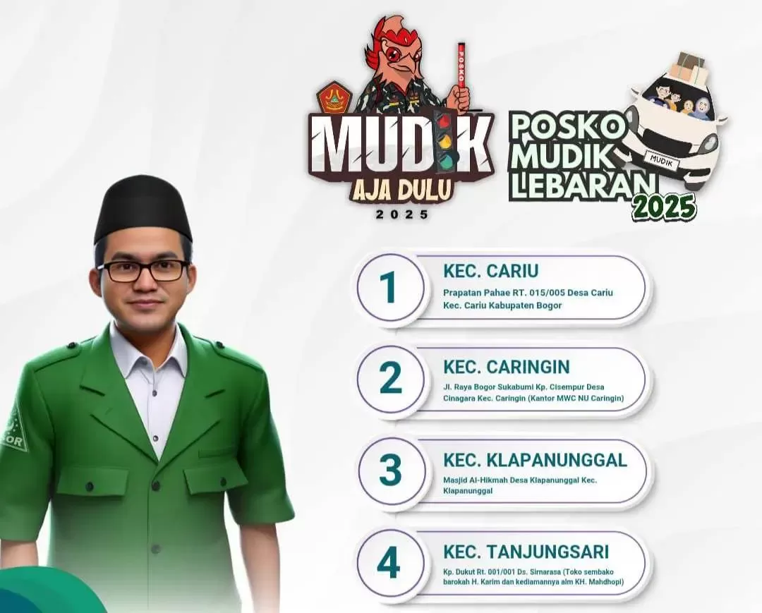 GP Ansor Kabupaten Bogor Siapkan Posko Mudik Lebaran 2025 di Empat Titik Strategis