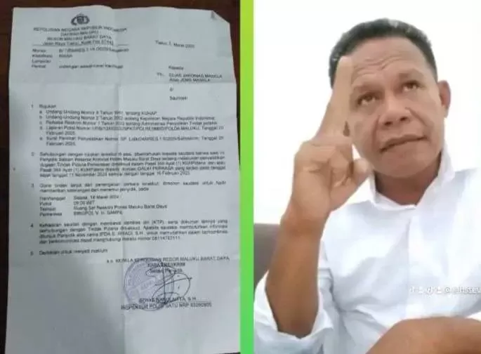 Diduga Buat Laporan Palsu di Polres MBD, Jems Masela Ancam Lapor Balik Dandim 1511 Pulau Moa