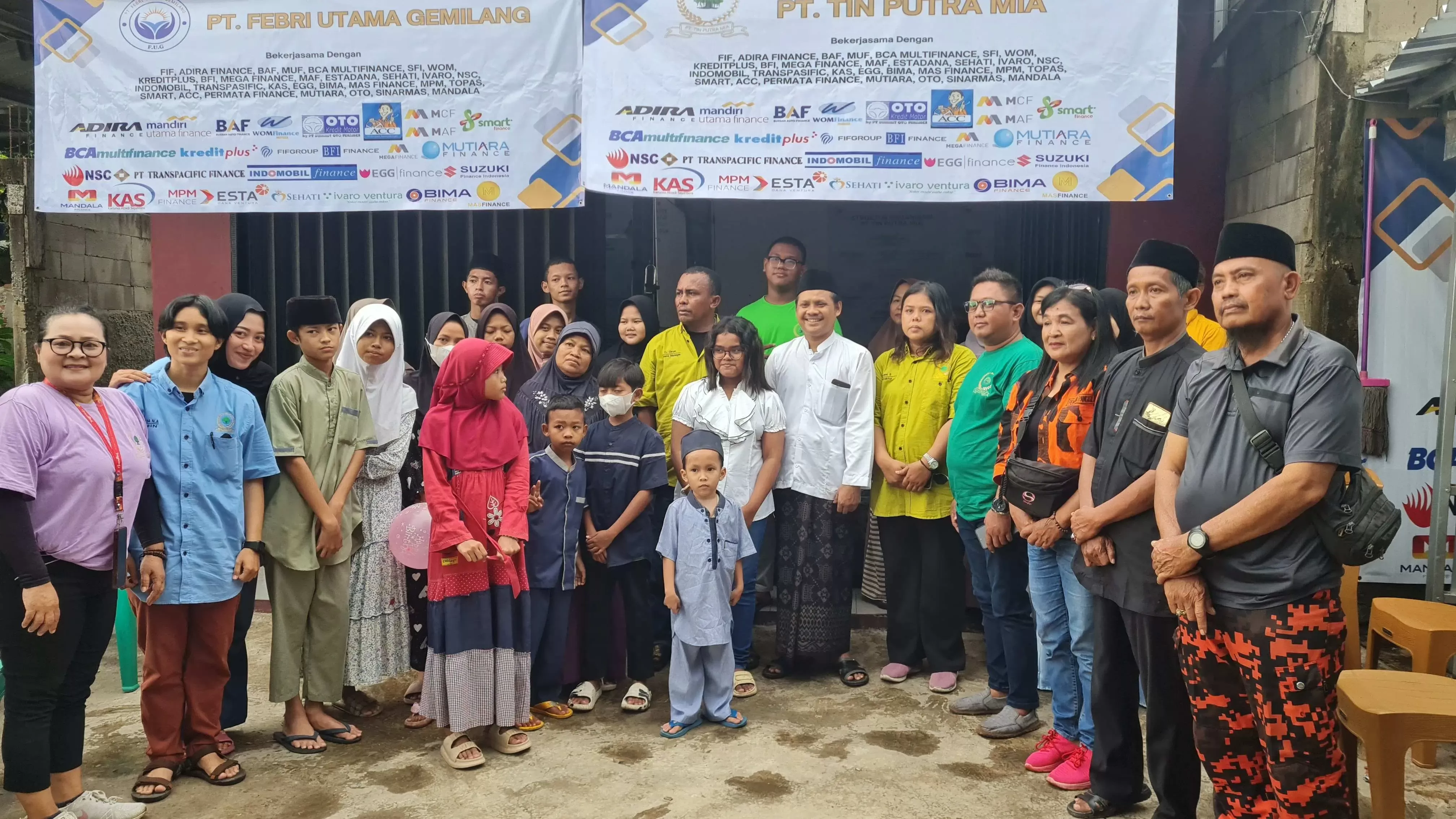 Peresmian Kantor, PT Tin Putra Mia dan PT Febri Utama Gemilang Santuni Puluhan Anak Yatim di Bulan Ramadhan