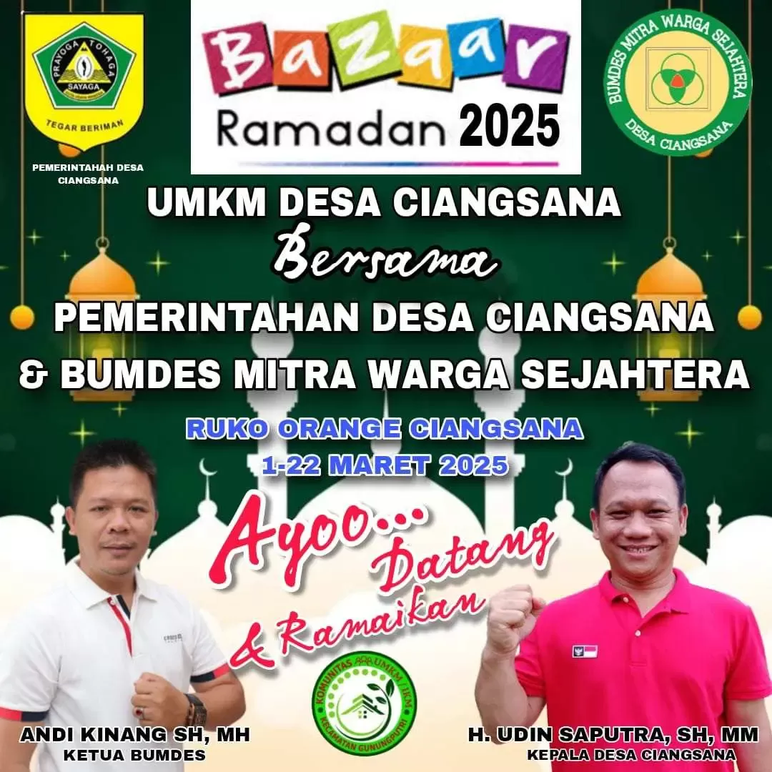 Meriah! Bazaar Ramadhan 2025 di Ciangsana Resmi Dibuka