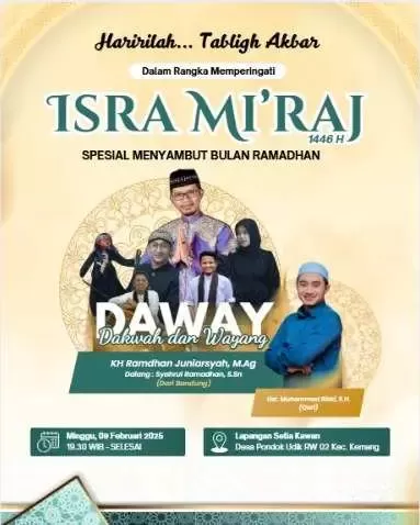 Peringati Isra Mi'raj 1446 H, Warga RW 02 Pondok Udik Gelar Tabligh Akbar Jelang Ramadhan