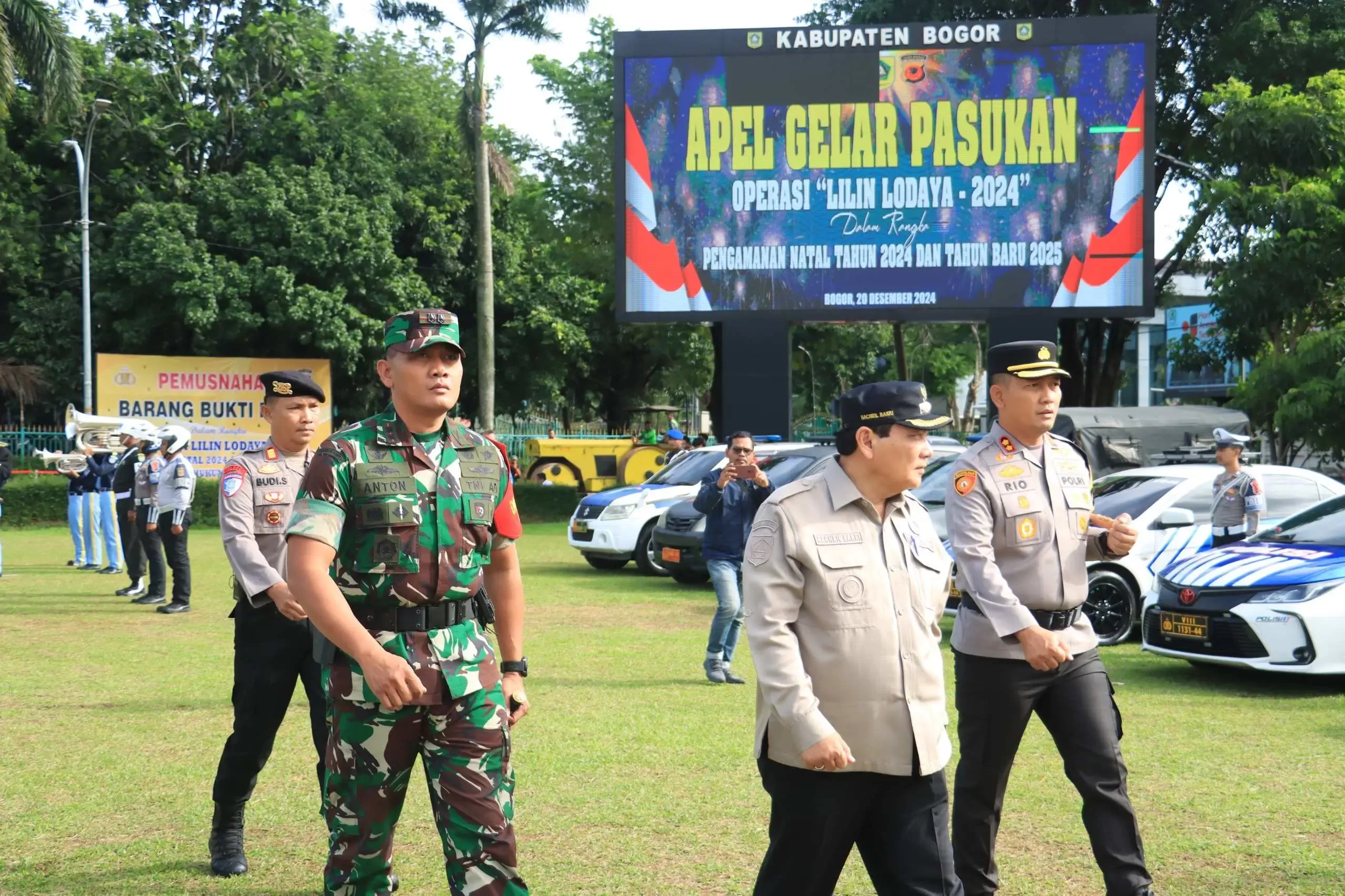 Polres Bogor Gelar Apel Pasukan untuk Pengamanan Natal dan Tahun Baru 2025