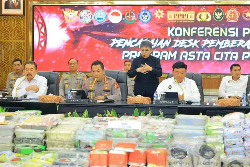 Polri Ungkap Barang Bukti Narkoba Nilainya Fantastis Hingga Rp2,88 Triliun