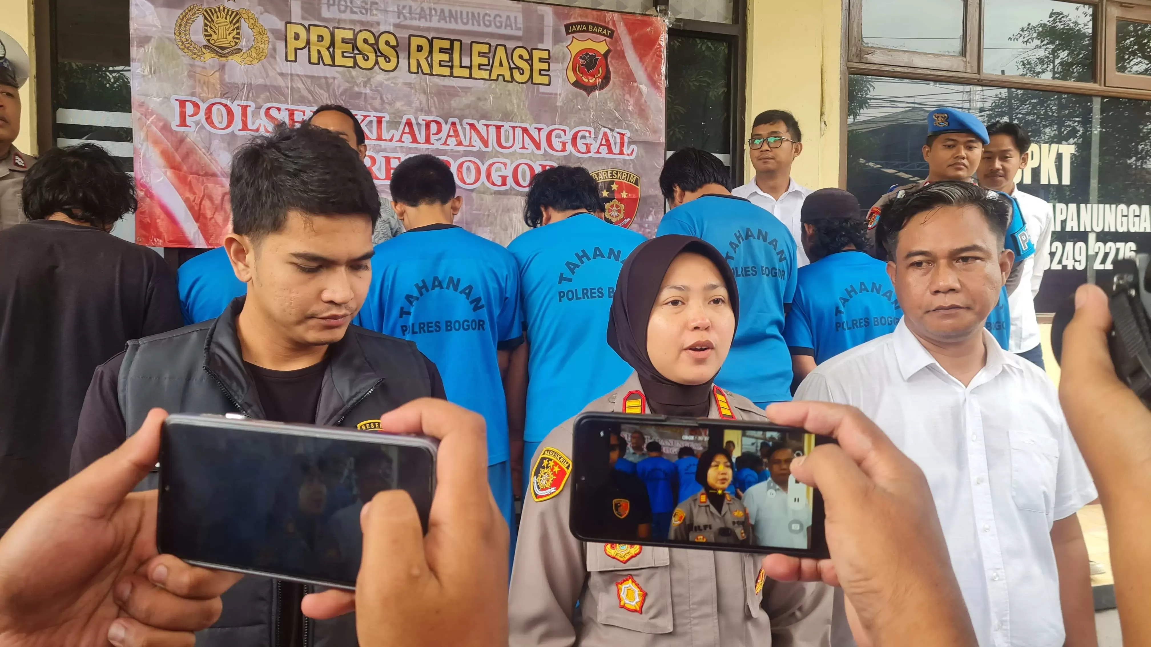 Polsek Klapanunggal Bongkar Sindikat Pengoplosan Gas Subsidi, 8 Pelaku Diamankan