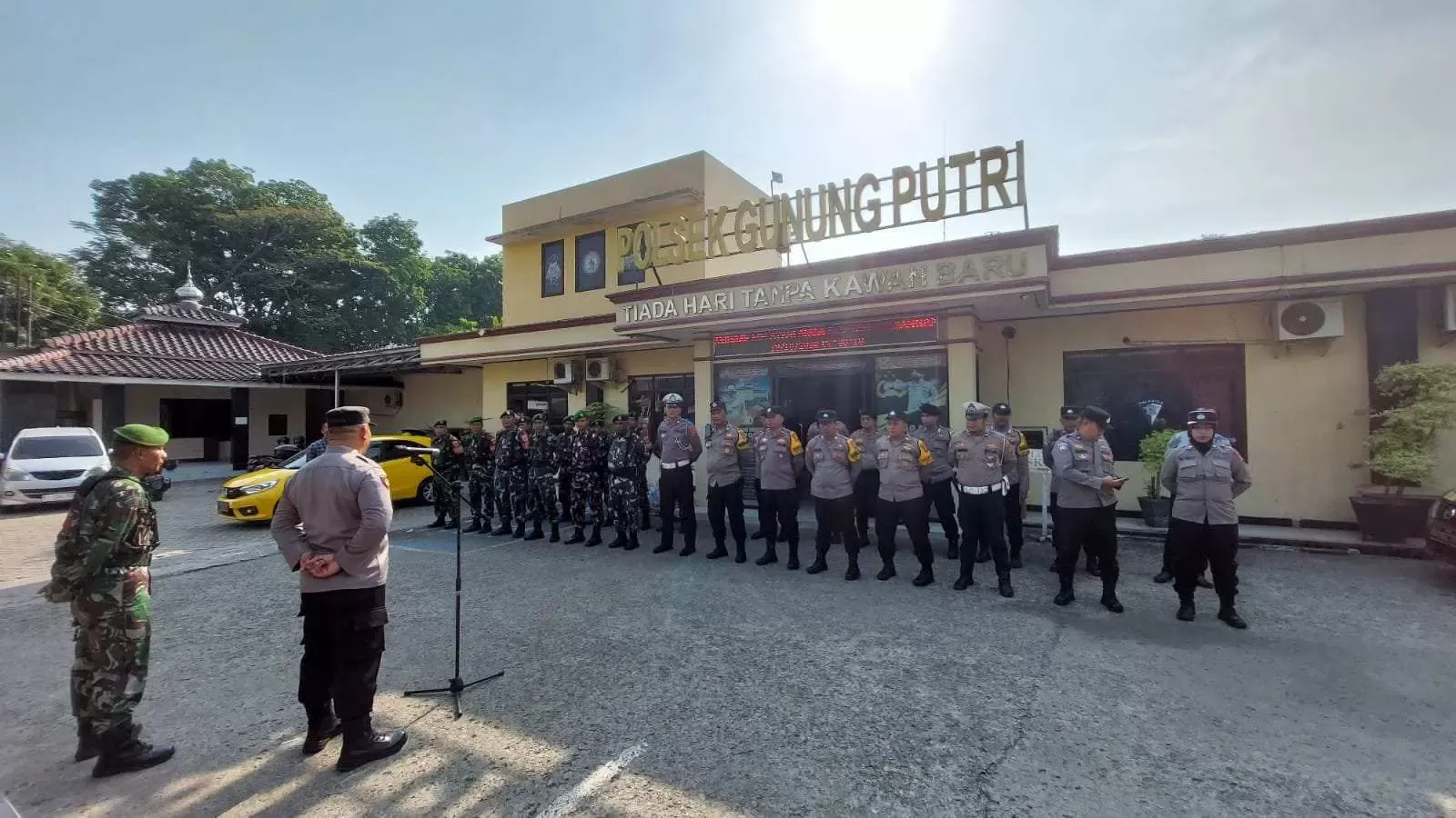 Apel Gabungan TNI-Polri di Gunung Putri Jelang Pelantikan Presiden 2024: Wujudkan Keamanan dan Kondusifitas