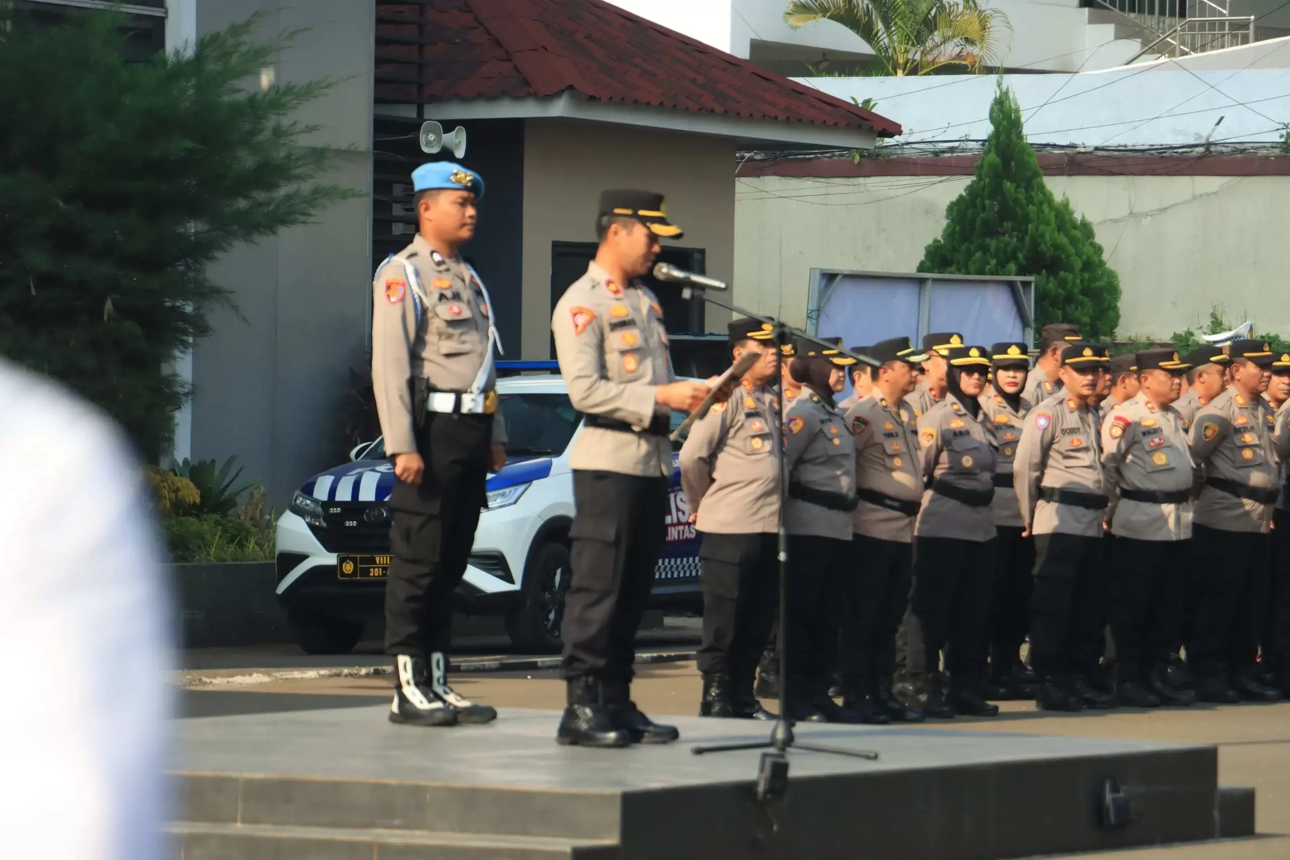 Jelang Pelantikan Presiden dan Wakil Presiden 2024-2029, Polres Bogor Gelar Apel Kesiapan Pengamanan