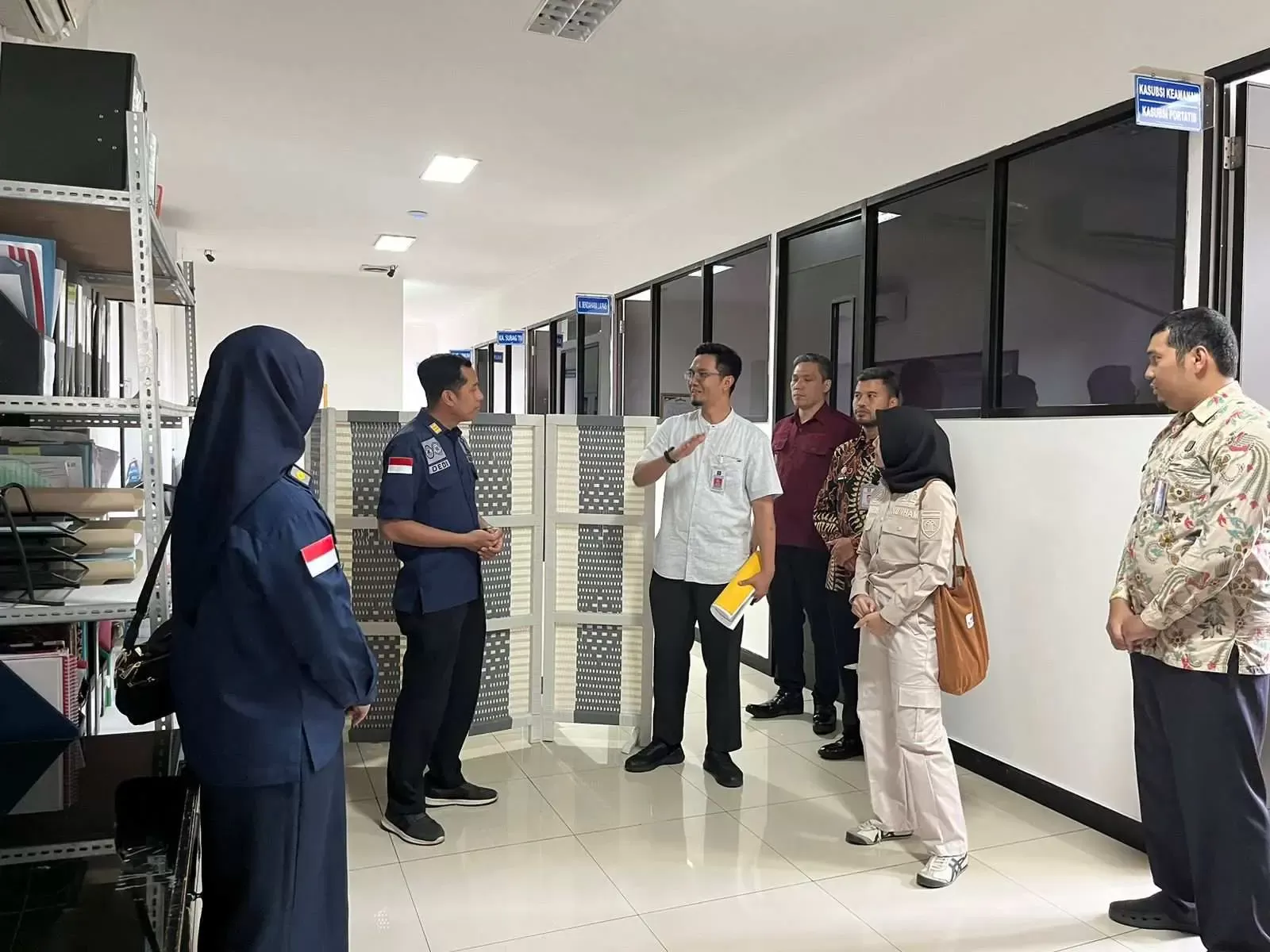 Optimalkan Pengelolaan Kearsipan, Lapas Sentul Terima Kunjungan Tim Monev Biro Umum Kemenkumham