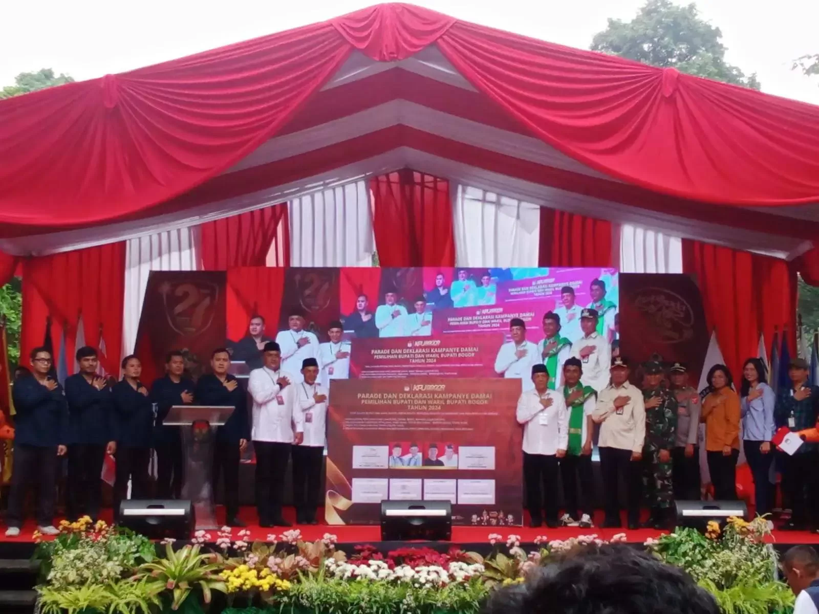 KPU Kabupaten Bogor Menggelar Kampanye Damai : Kedua Paslon Harus Menerima Menang dan Kalah