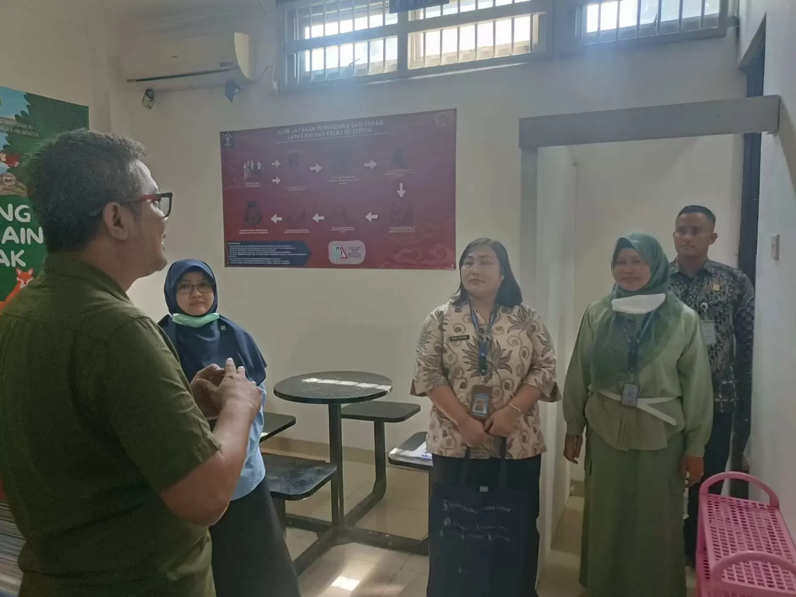 Dinkes Kabupaten Bogor Sambangi Klinik Lapas Sentul : Peninjaun Kelayakan Sapras