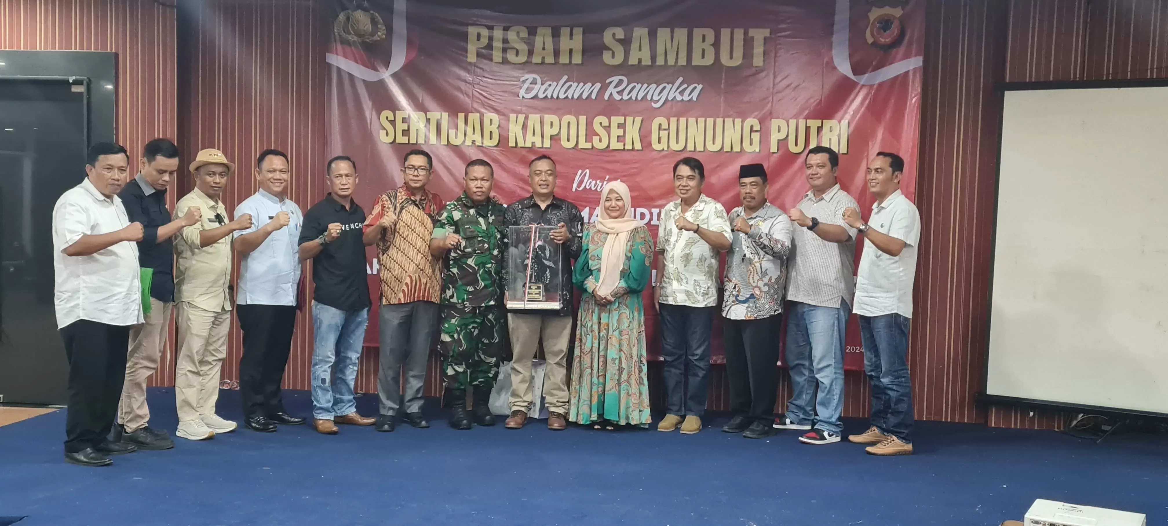 Pisah Sambut Kapolsek Gunung Putri, Ini Pesan Kapolsek Lama dan Harapan Kapolsek Baru