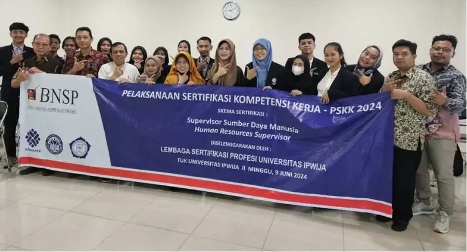 LSP Universitas IPWIJA Laksanakan Program Sertifikasi Kompetensi Kerja Bagi Mahasiswa