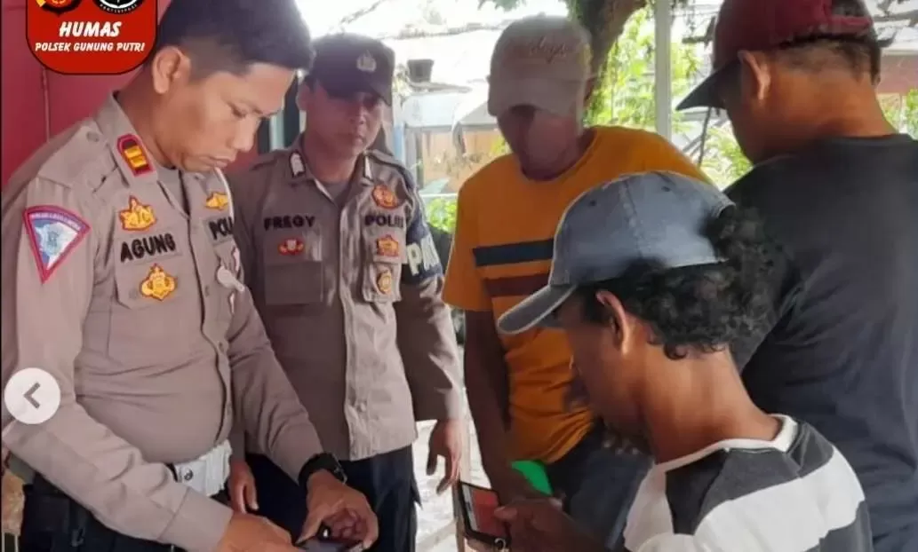 Polsek Gunung Putri Razia Debt Collector di wilayahnya