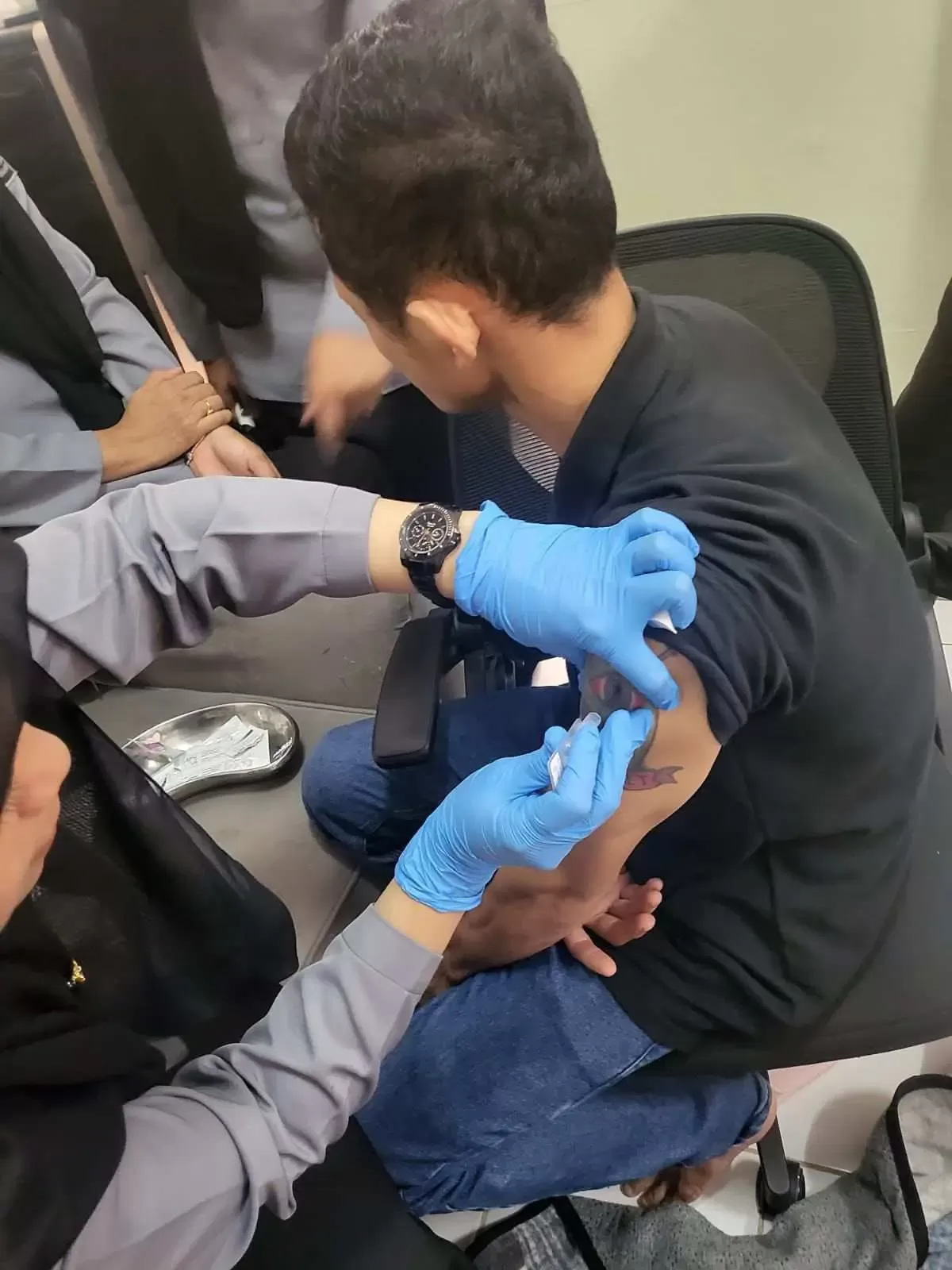 Deteksi Dini Penyakit Menular, Lapas Cibinong laksanakan skrining Hepatitis B bagi Petugas dan Warga Binaan.