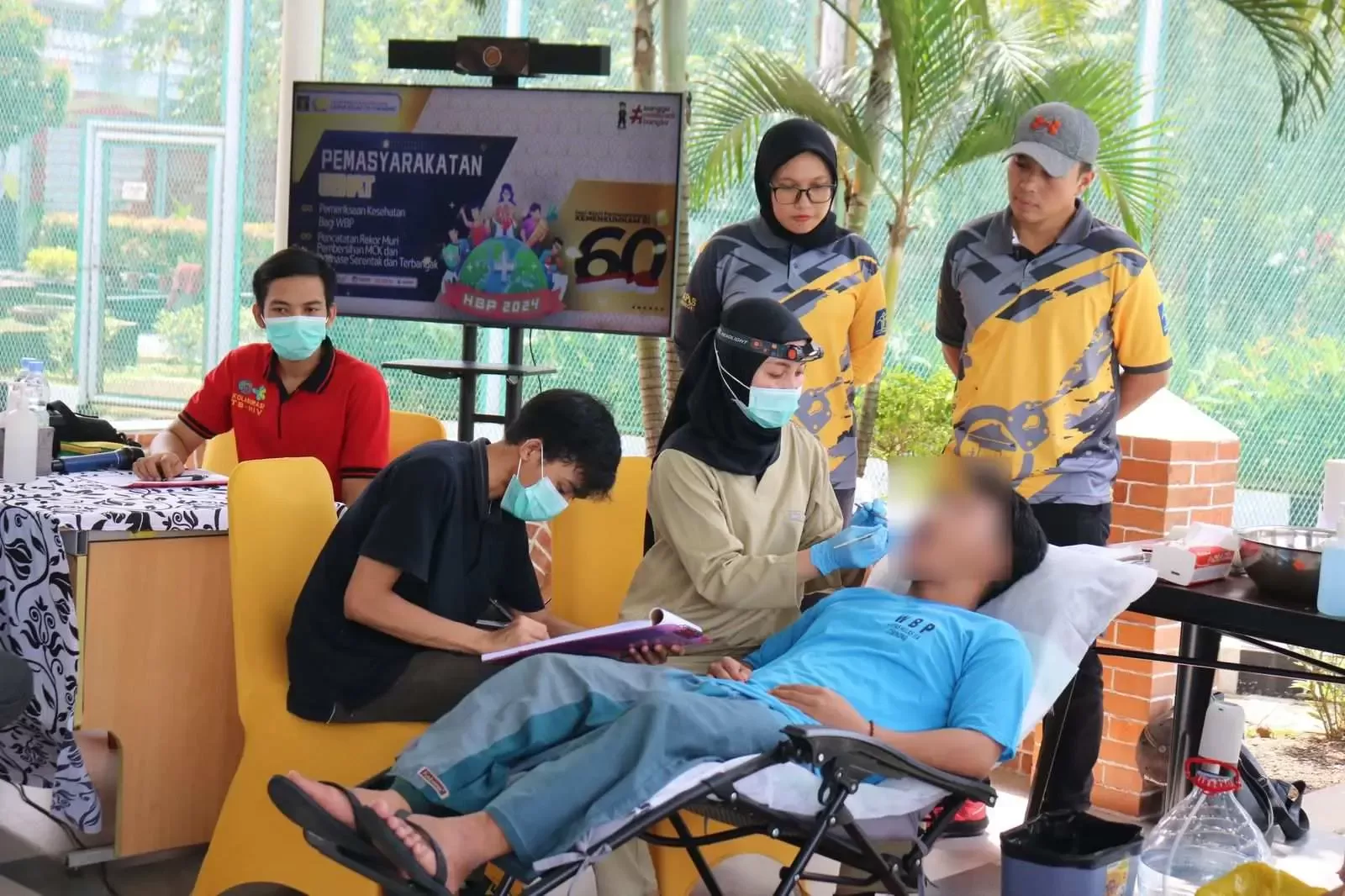 Ciptakan Pola Hidup Sehat, Lapas Cibinong Lakukan Penyuluhan dan Pemeriksaan Kesehatan bagi Warga Binaan