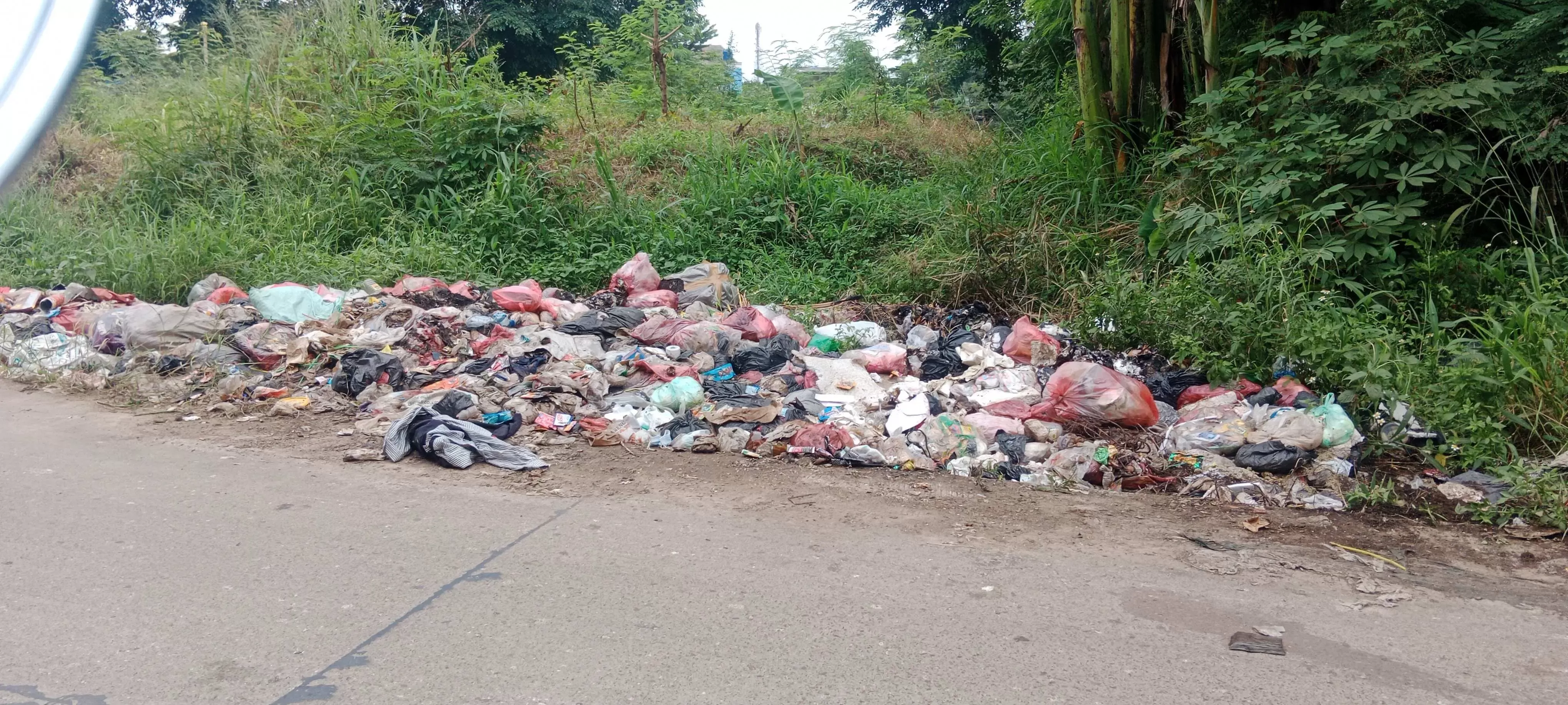 Sampah Berserakan Menuju Kantor Kecamatan Gunung Putri, Aktivis Penggiat Lingkungan Pinta Camat Ambil Tindakan