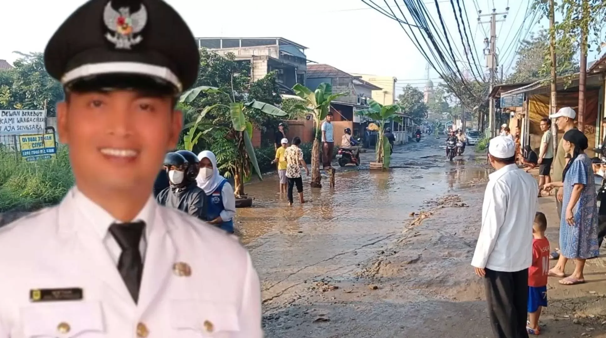 Jalan Cikeas Bojong Nangka Rusak, Kepala Desa Angkat Bicara