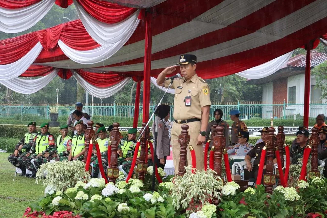Sukseskan Pemilu 2024, Pemkab Bogor dan Forkopimda Gelar Apel Pasukan Operasi Mantap Brata 2024