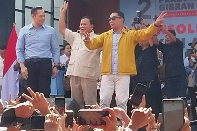 Kampanye Pertama Prabowo Gibran Di Tasikmalaya, AHY Turun Langsung Mendampingi