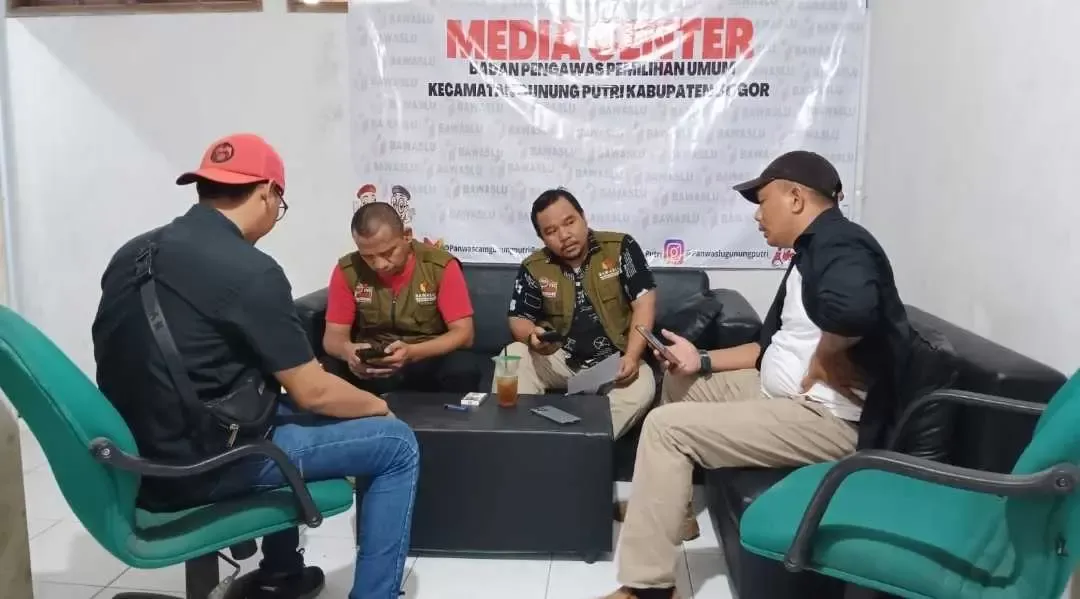 Diskusi Bareng Media Panwas Kecamatan Gunung Putri Ajak Kepala Desa Beserta Perangkatnya Netral Di Pemilu 2024