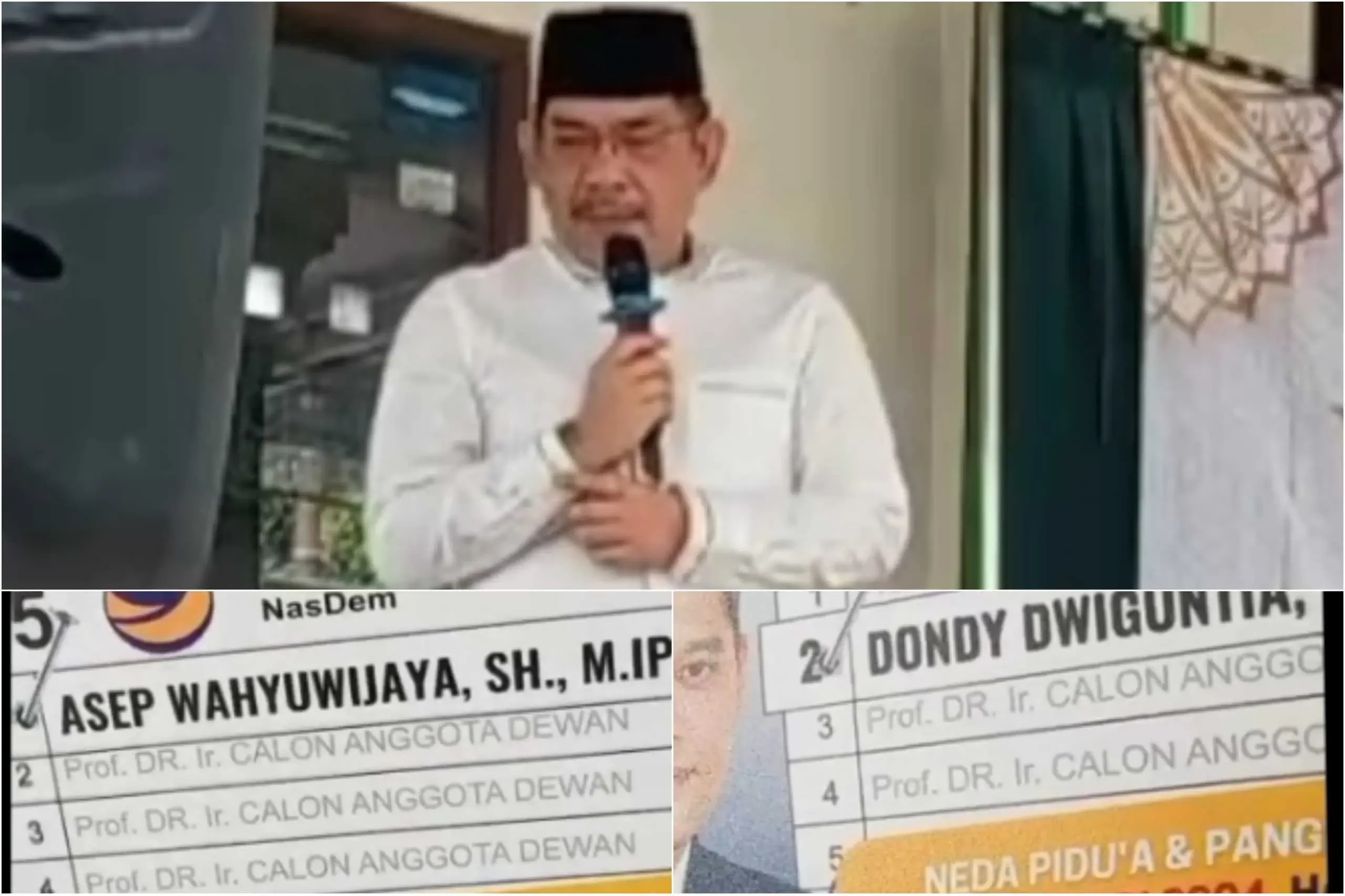 Curi Star, Caleg DPR RI 5 Jabar dan DPRD Provinsi Jawa Barat wilayah 6 Kabupaten Bogor dari Partai Nasdem Bagikan APK Kepada Jamaah Majlis Talim