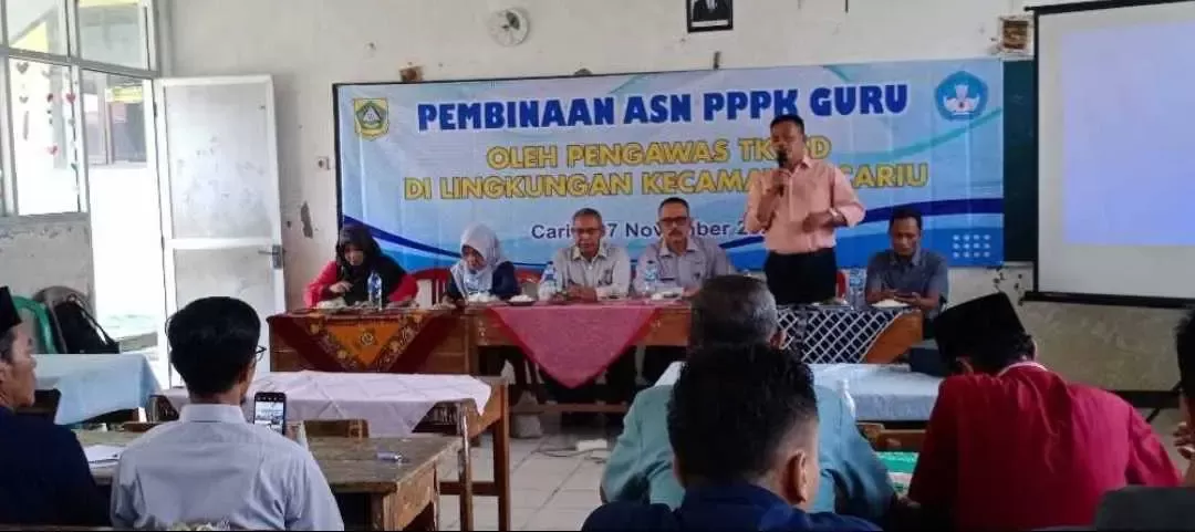 Pembinaan Tupoksi ASN di Ikuti Delapan Puluh ASN Guru PPK Tingkat Kecamatan Cariu