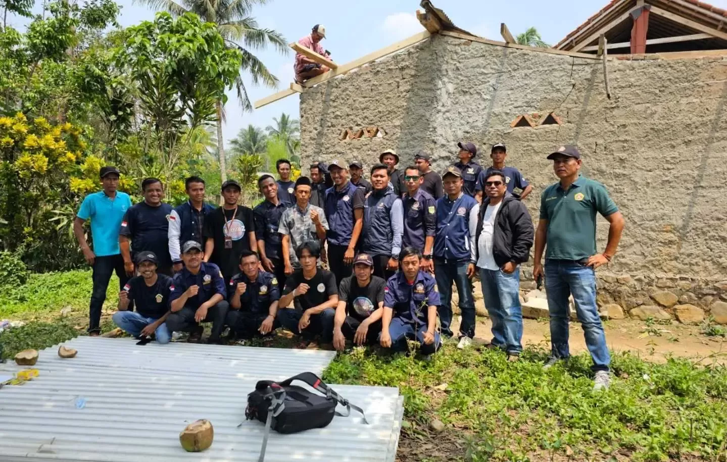 Gercep, Kolaborasi Katar TKSK serta TRC bantu korban bencana di Desa Pabuaran