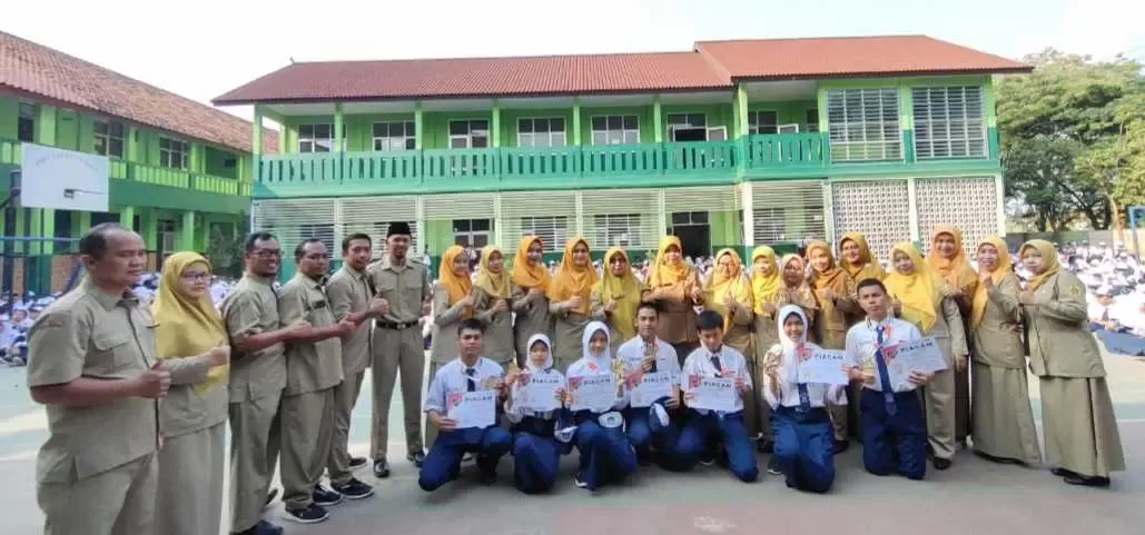 7 Mendali Emas dan Perak diraih Siswa-siswi SMP Negeri 1 Klapanunggal di ajang kompetisi Taekwondo Liga DKI Jakarta Series 5
