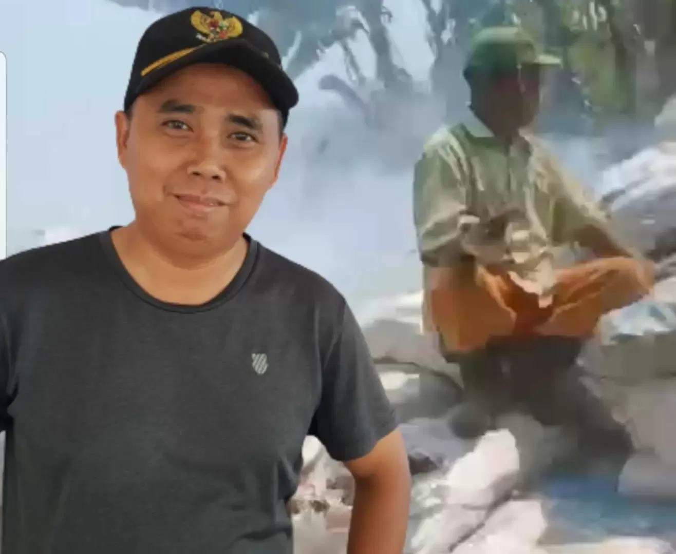 Ketua LPM Desa Cicadas Bantah Tudingan Beri Ijin Pembuangan Sampah Kelapa Desa Cicadas, sanksi Rp 50 juta diberlakukan