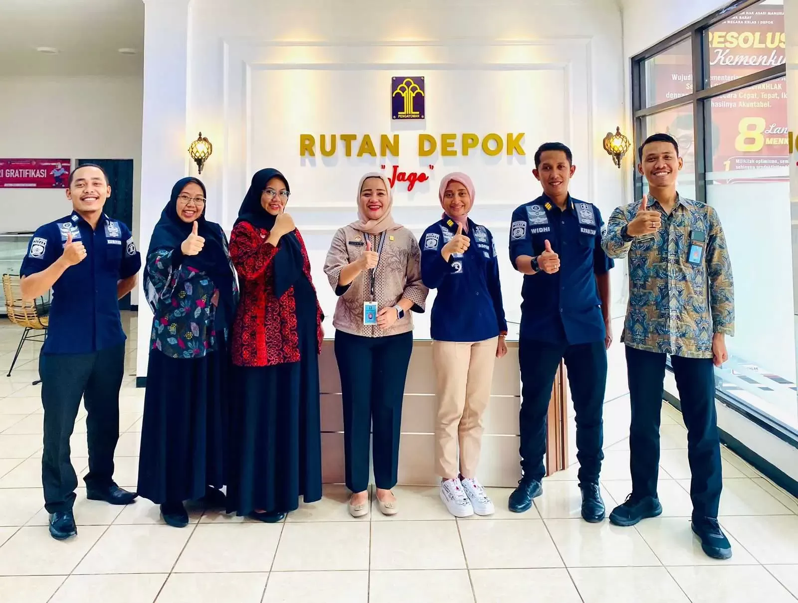 Tim Direktorat Perawatan Kesehatan dan Rehabilitas Ditjenpas Sambangi Rutan 1 Depok.