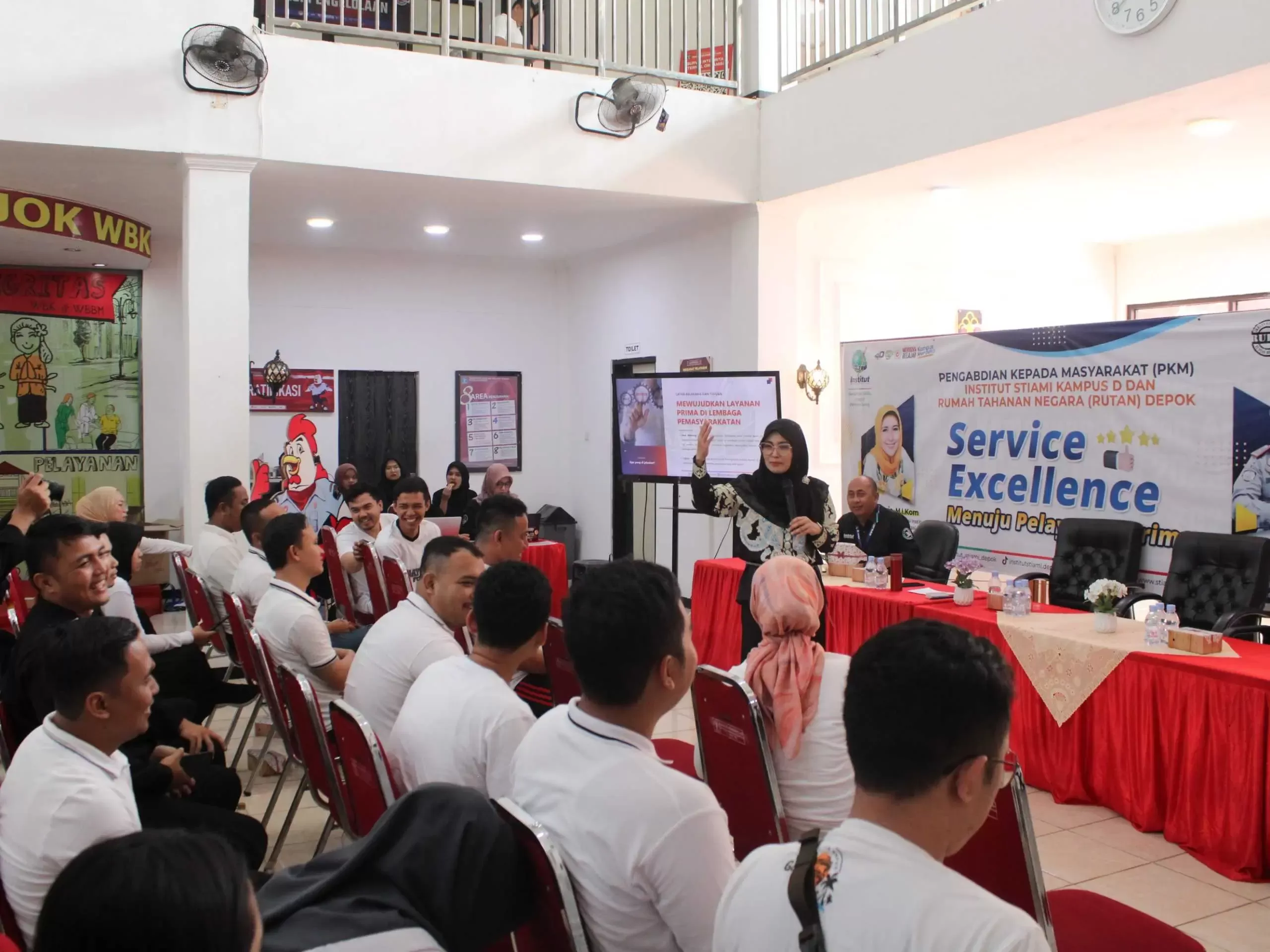 Pelatihan Service Excellence bersama Institut Stiami Guna Meningkatkan Pelayanan Prima Rutan 1 Depok.