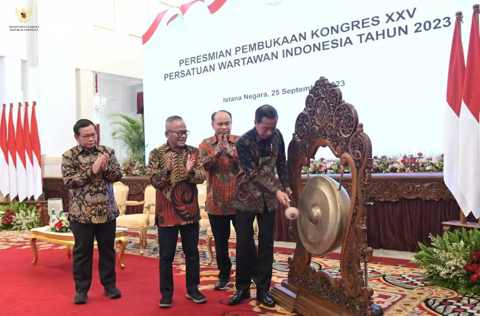 Gala Dinner Spektakuler di Gedung Sate Kota Bandung Menyambut Kongres XXV PWI 2023