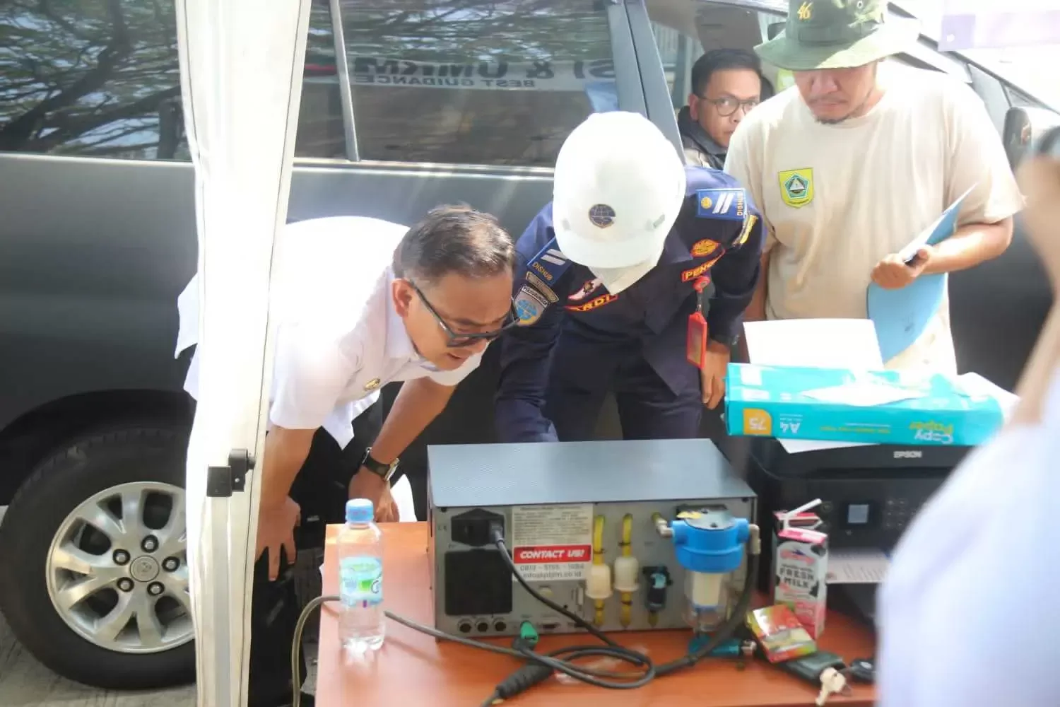 Ribuan Kendaraan Plat Merah Diuji Emisi, Bupati Tegaskan Pemerintah Harus Jadi Contoh Yang Baik.