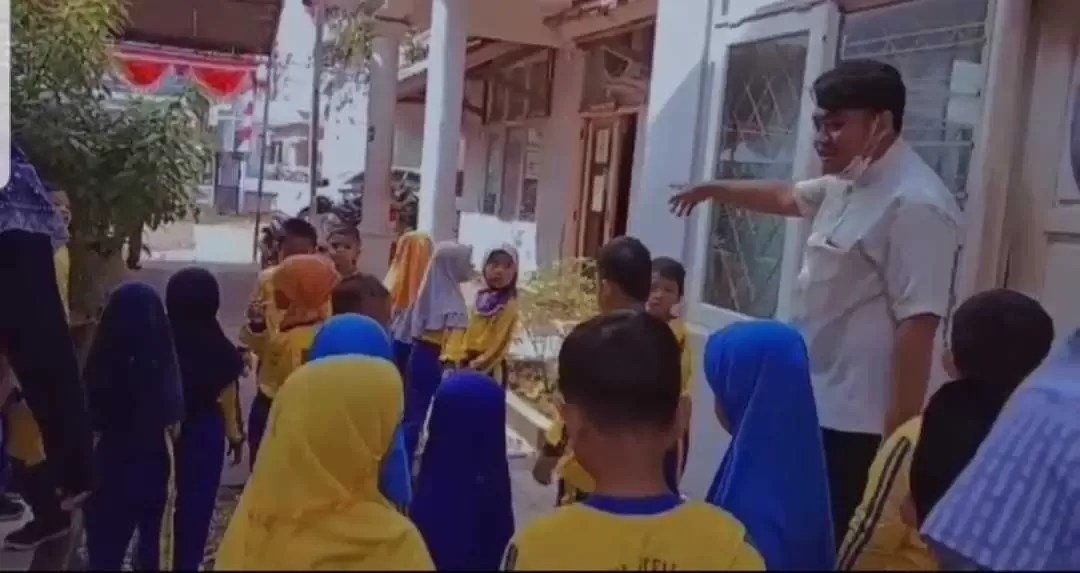 Puluhan Anak Paud Sambangi Kantor Desa Cicadas, ini yang dilakukan!