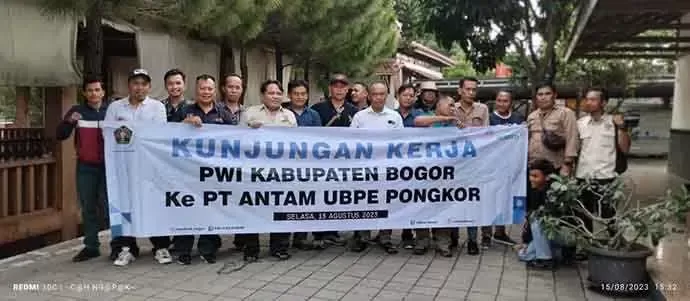 Kungker PWI Kabupaten Bogor, sambangi PT Antam.