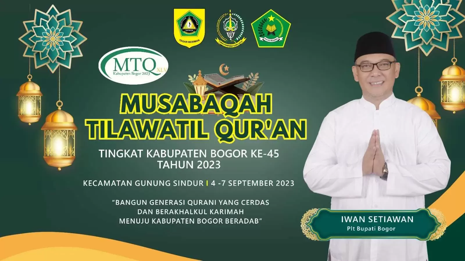 MTQ ke-45 Tahun 2023 Tingkat Kabupaten Bogor Akan Digelar Di Kecamatan Gunung Sindur.