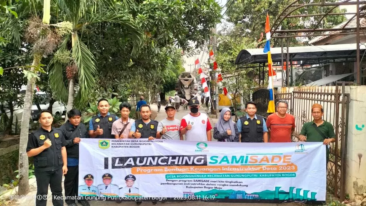 Samisade Desa Bojong Nangka, terus tingkatkan pembangunan infrastruktur Jalan dan Drynase.