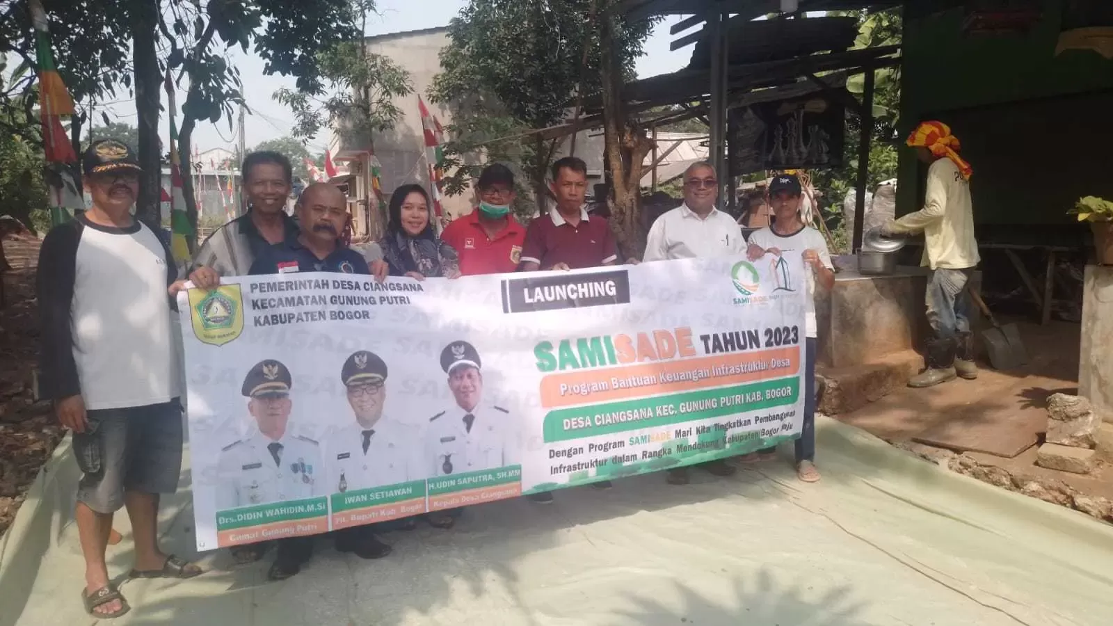 Samisade Desa Ciangsana, tingkatkan Insfrastruktur Jalan dan Drynase di 3 titik.
