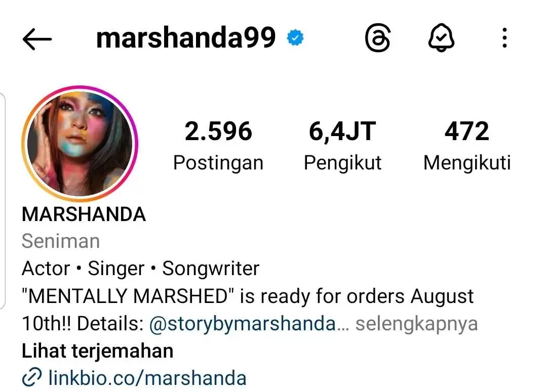 Marshanda buka suara setelah menjadi perbincangan publik karena membaca ayat suci Al kitab.