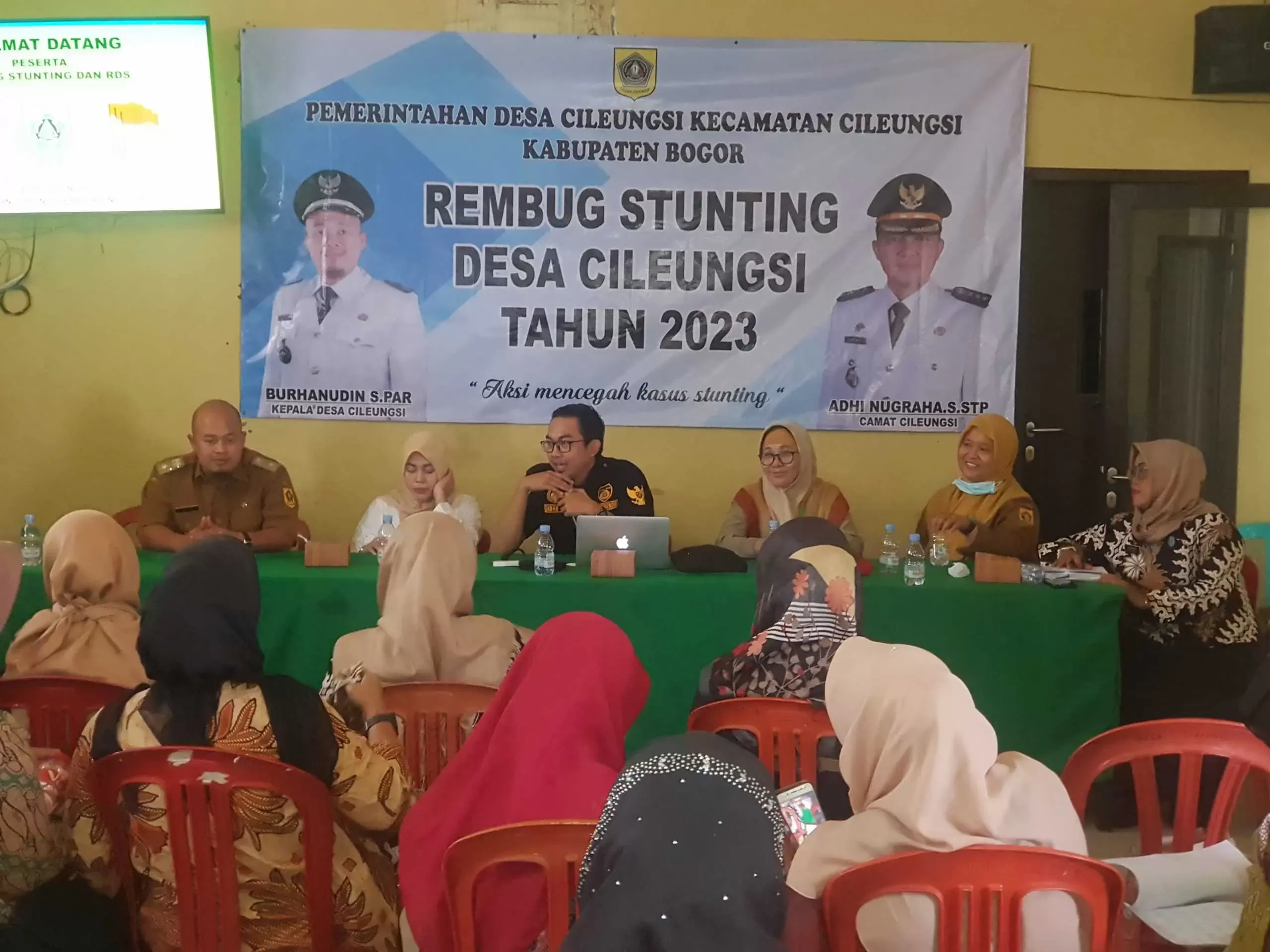 Angka Stunting Desa Cileungsi tahun 2023, terverifikasi NOL.