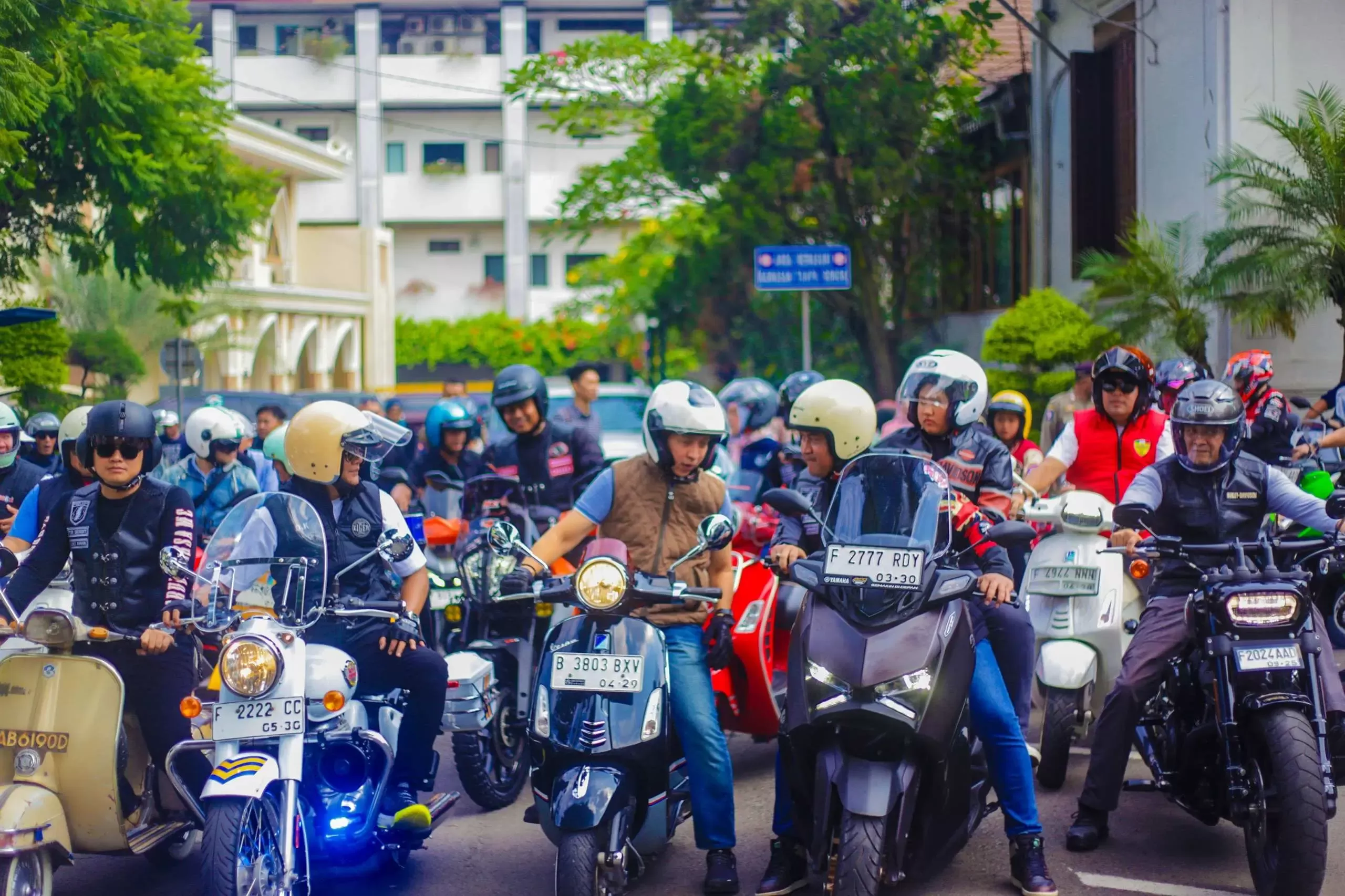Riding Rolling Thunder Bersama di HJB ke-543, Dedie Rachim dan Rudy Susmanto Tunjukkan Kekompakan Kota-Kabupaten Bogor