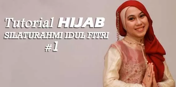 Tutorial hijab Idul Fitri