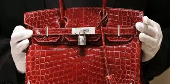 BIKIN MATA TAK BERKEDIP: Tas kulit buaya Hermes Birkin yang diperlihatkan kepada publik pada 21 Juni 2007 ini berharga USD 129 ribu (Rp 1,72 miliar)). 