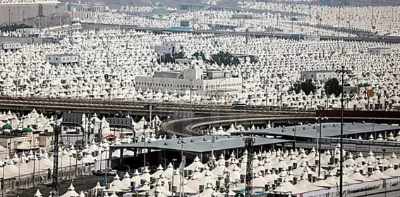 Ribuan tenda disediakan untuk jamaah haji di Mina, Mekah pada tanggal 19 September lalu. 