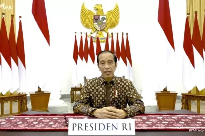 Tangkap layar pernyataan Presiden Joko Widodo mengenai perpanjangan Pemberlakuan Pembatasan Kegiatan Masyarakat (PPKM) Darurat dari kanal Youtube Sekretariat Presiden pada Selasa (20/7/2021) malam