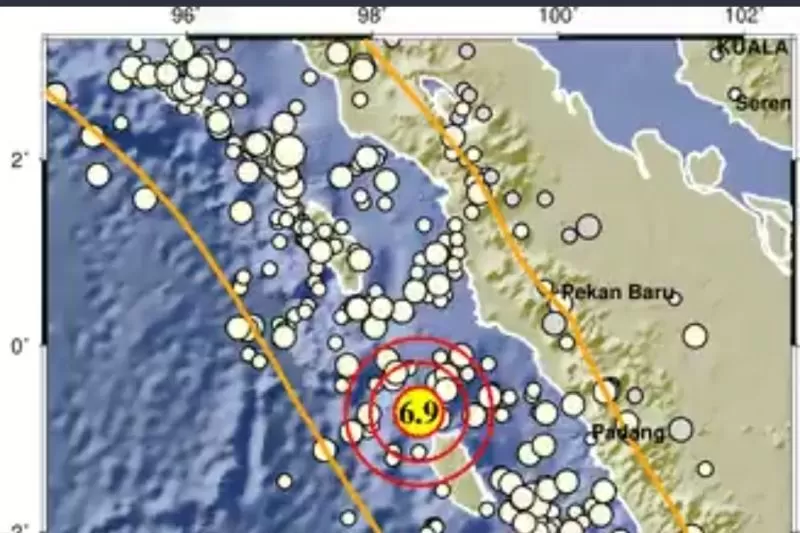 Gempa magnitudo 6,9 guncang Nias Selatan, Sumatra Utara, Senin (14/3/2022)