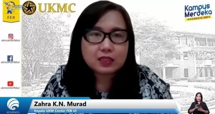 Direktur UKM Center (UKMC) Fakultas Ekonomi dan Bisnis Universitas Indonesia Zahra K. N. Murad