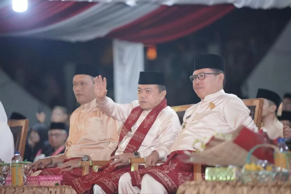 Gubernur Jambi Al Haris saat menghadiri pembukaan MTQ di Kota SUngaipenuh, Senin (31/10/2022) malam